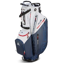 Big Max Dri Lite Hybrid Plus golftas - standbag (wit-marineblauw)