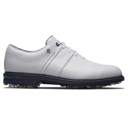 FootJoy Dryjoys Premiere Packard heren golfschoen wit-marineblauw kopen? Golf123