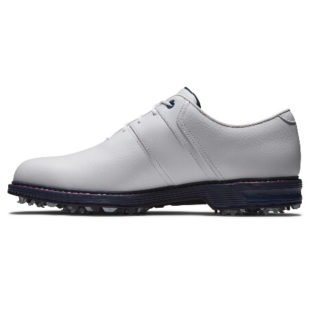 FootJoy Dryjoys Premiere Packard heren golfschoen (wit-marineblauw)